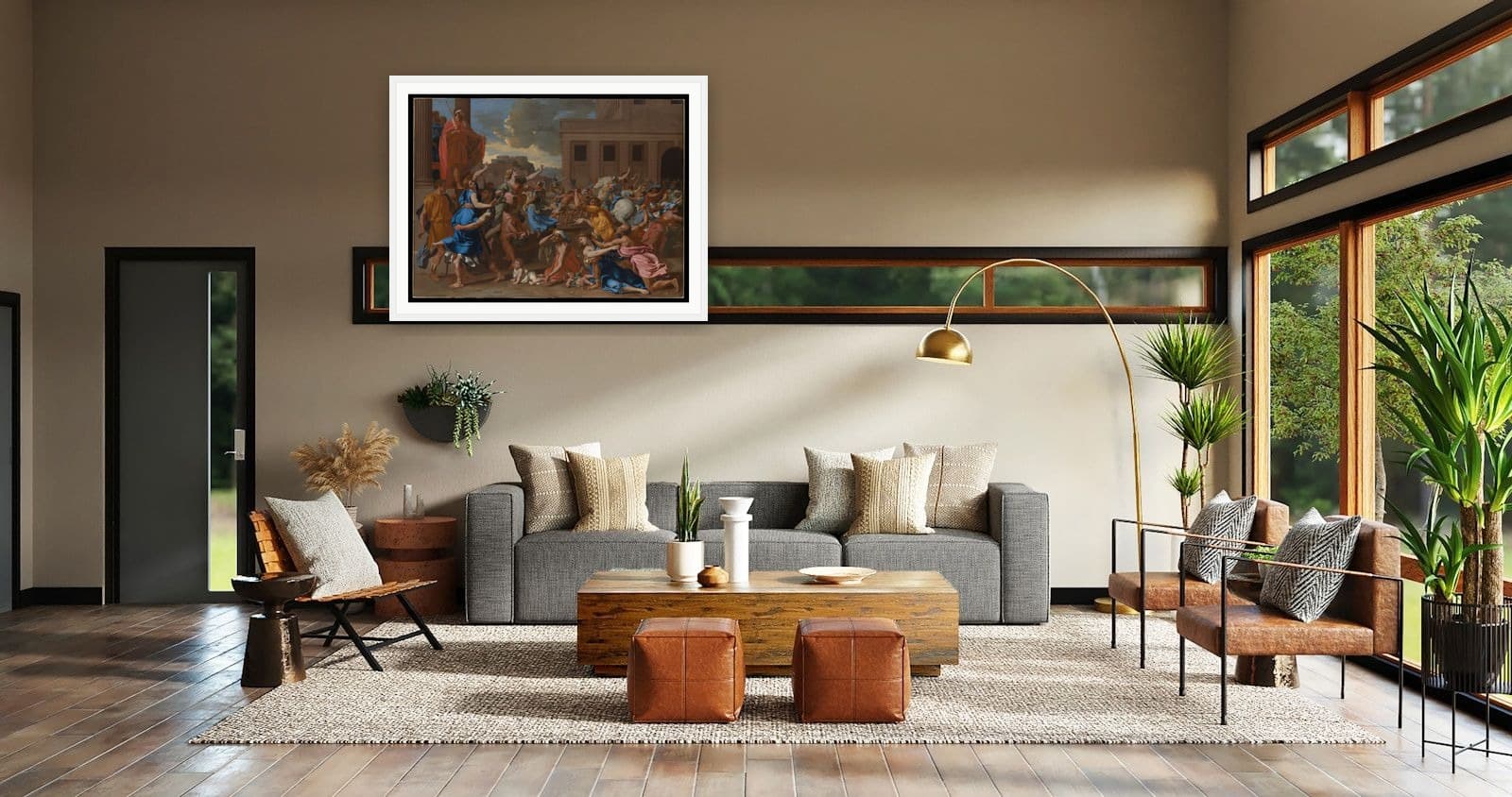 A Vase of Flowers in Lounge