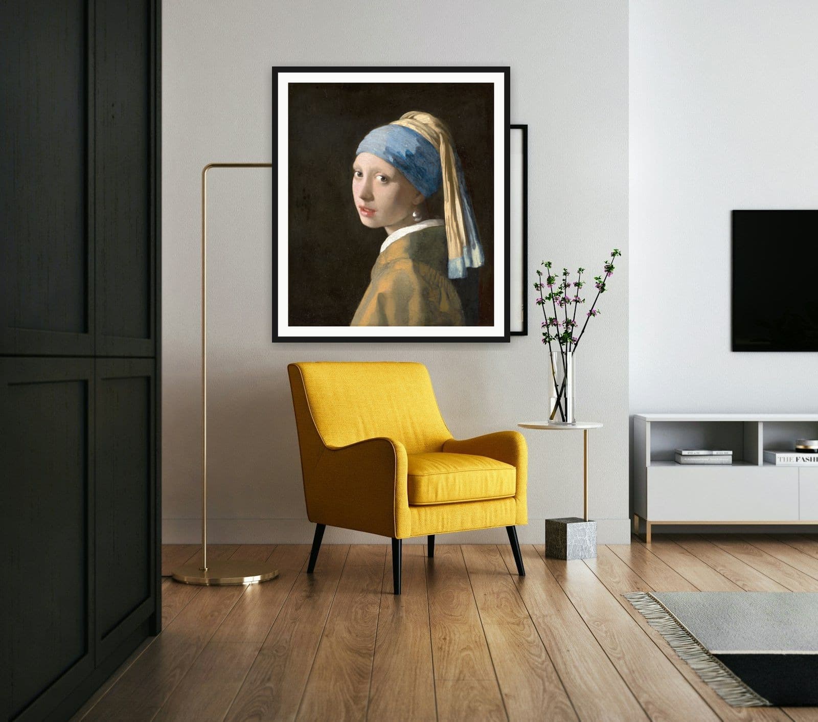 Girl with a Pearl Earring in Living Room