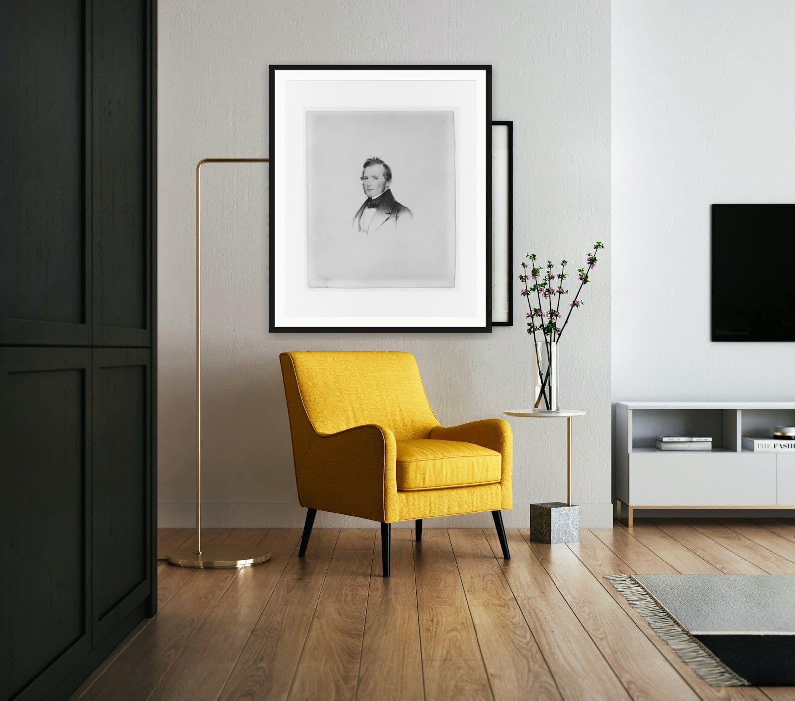 Moonlight on the Sound in Living Room