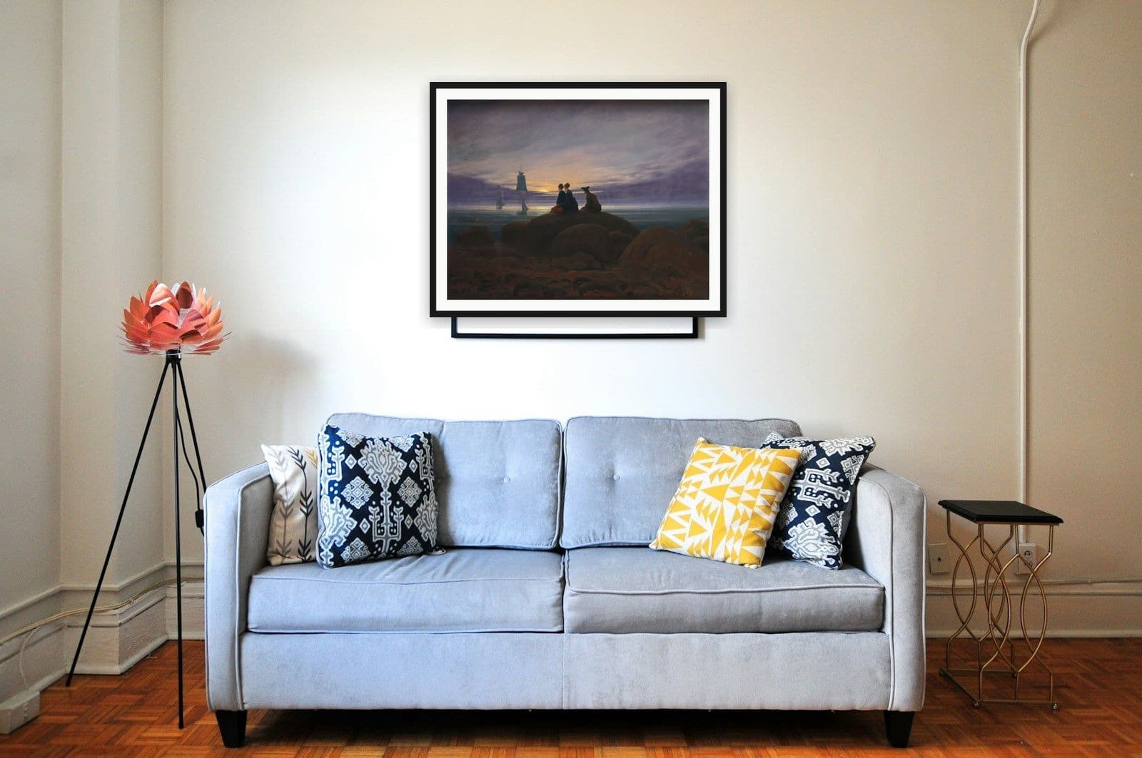Moonrise over the Sea in Apartment