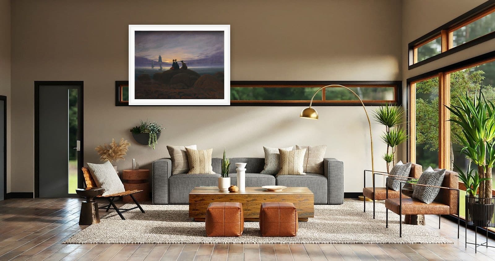 Moonrise over the Sea in Lounge