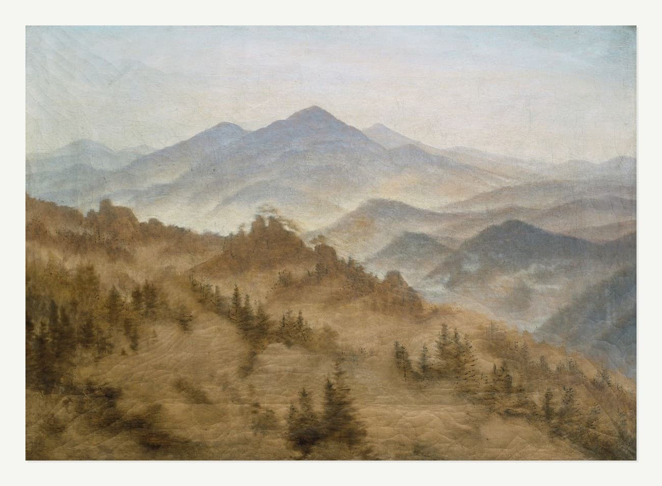 Mountains in the Rising Fog