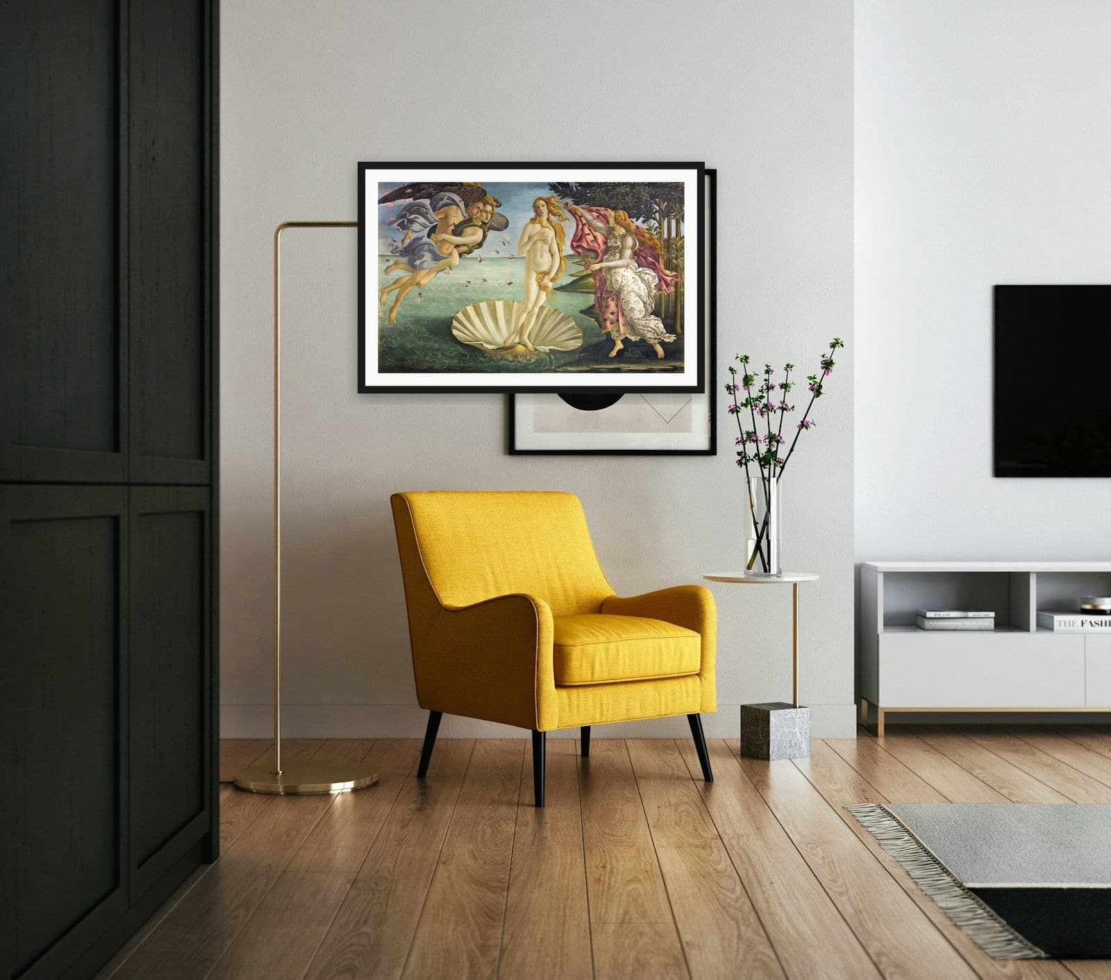 The Birth of Venus in Living Room