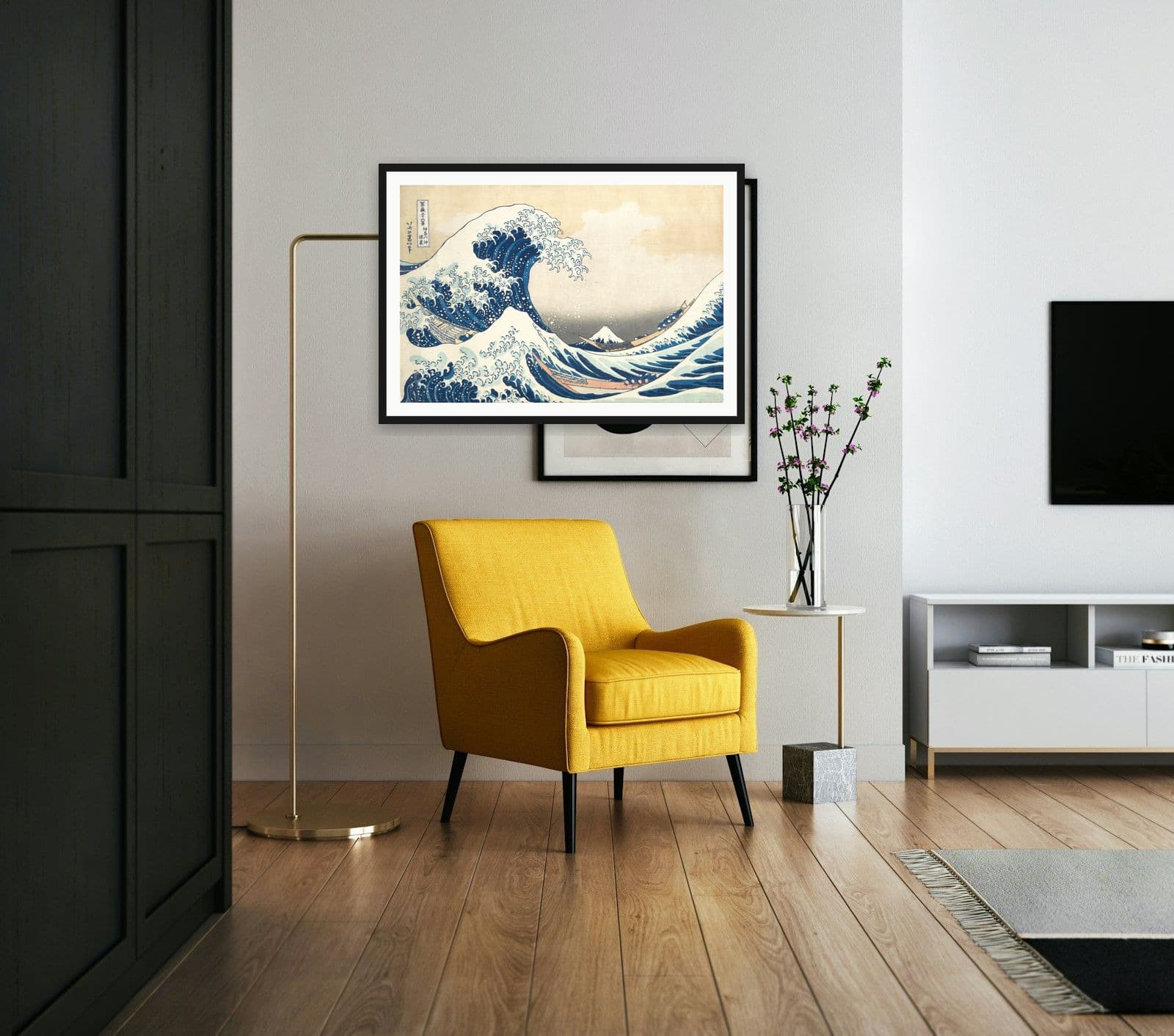 The Great Wave off Kanagawa in Living Room
