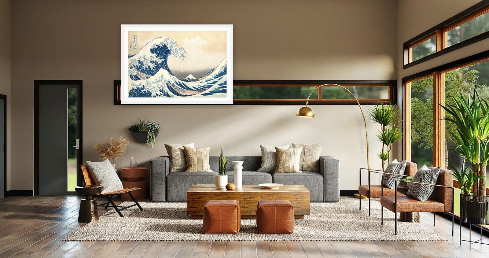 The Great Wave off Kanagawa in Lounge