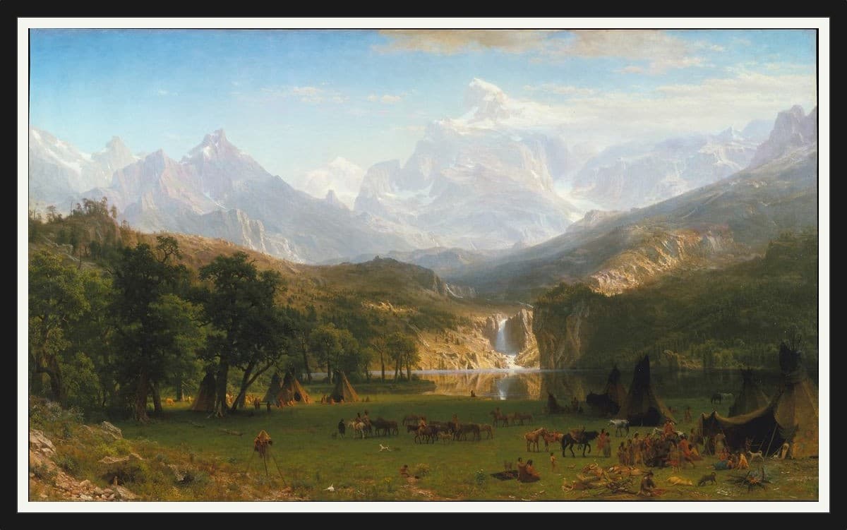 The Heart of the Andes - Black Frame