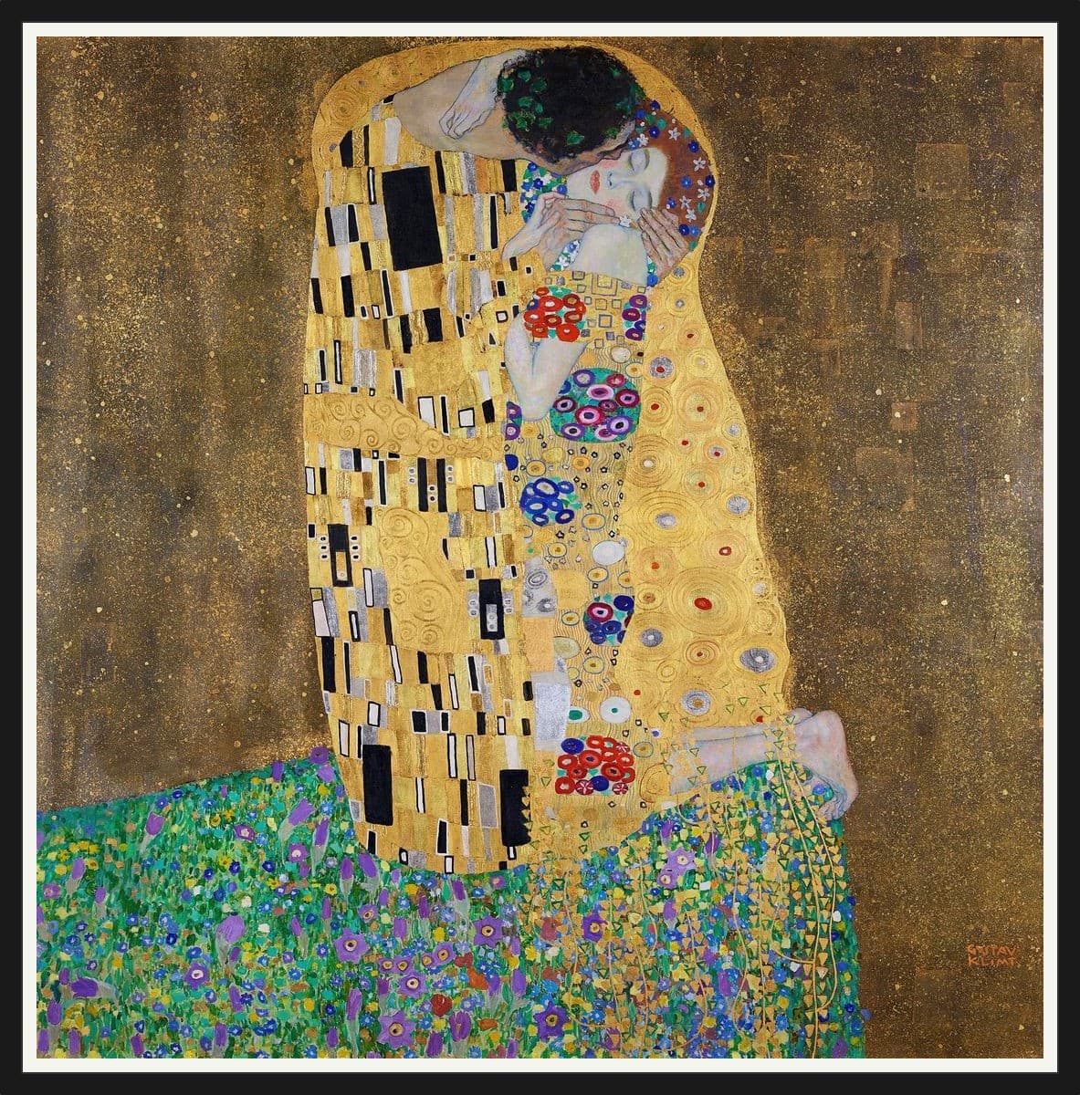 The Kiss - Black Frame