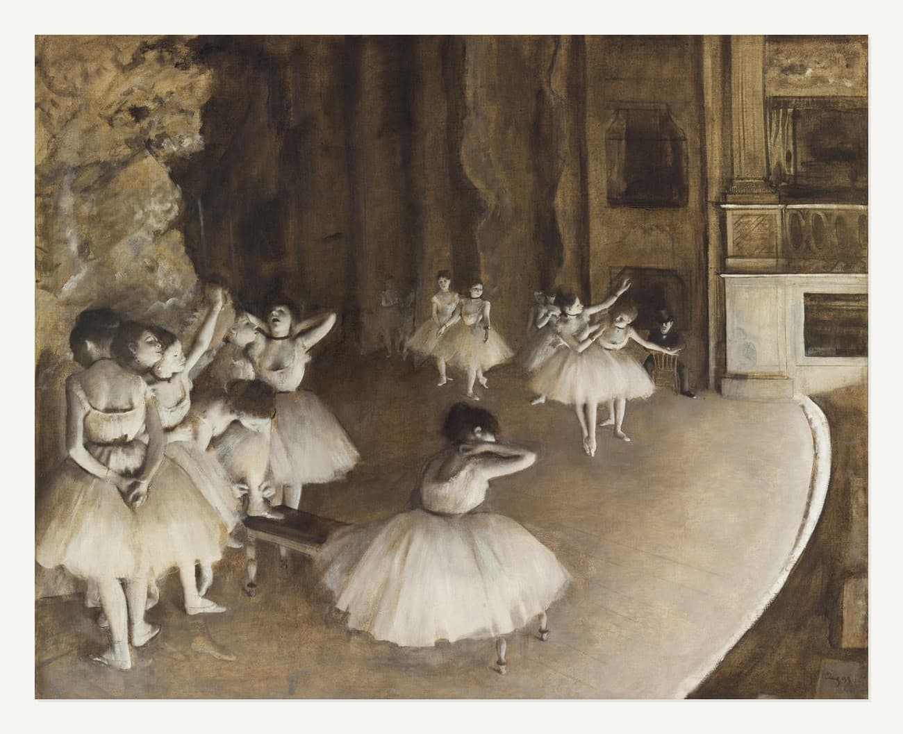 The Rehearsal of the Ballet on Stage