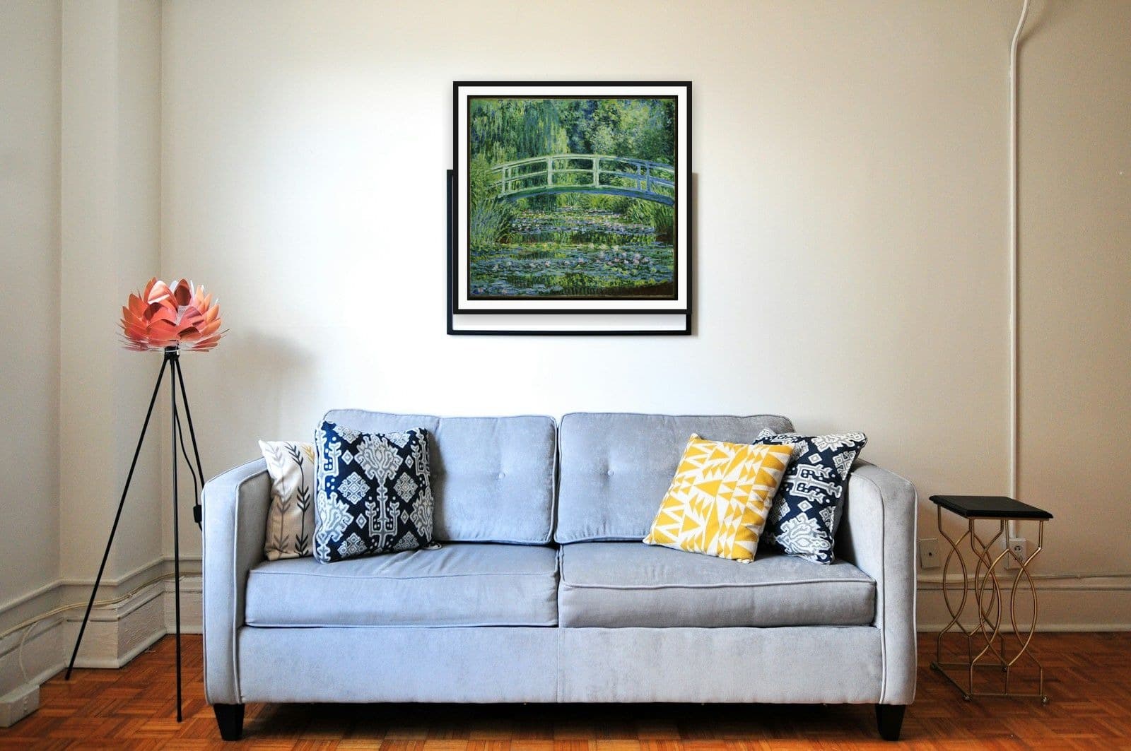 Water Lilies and Japanese Bridge in Apartment