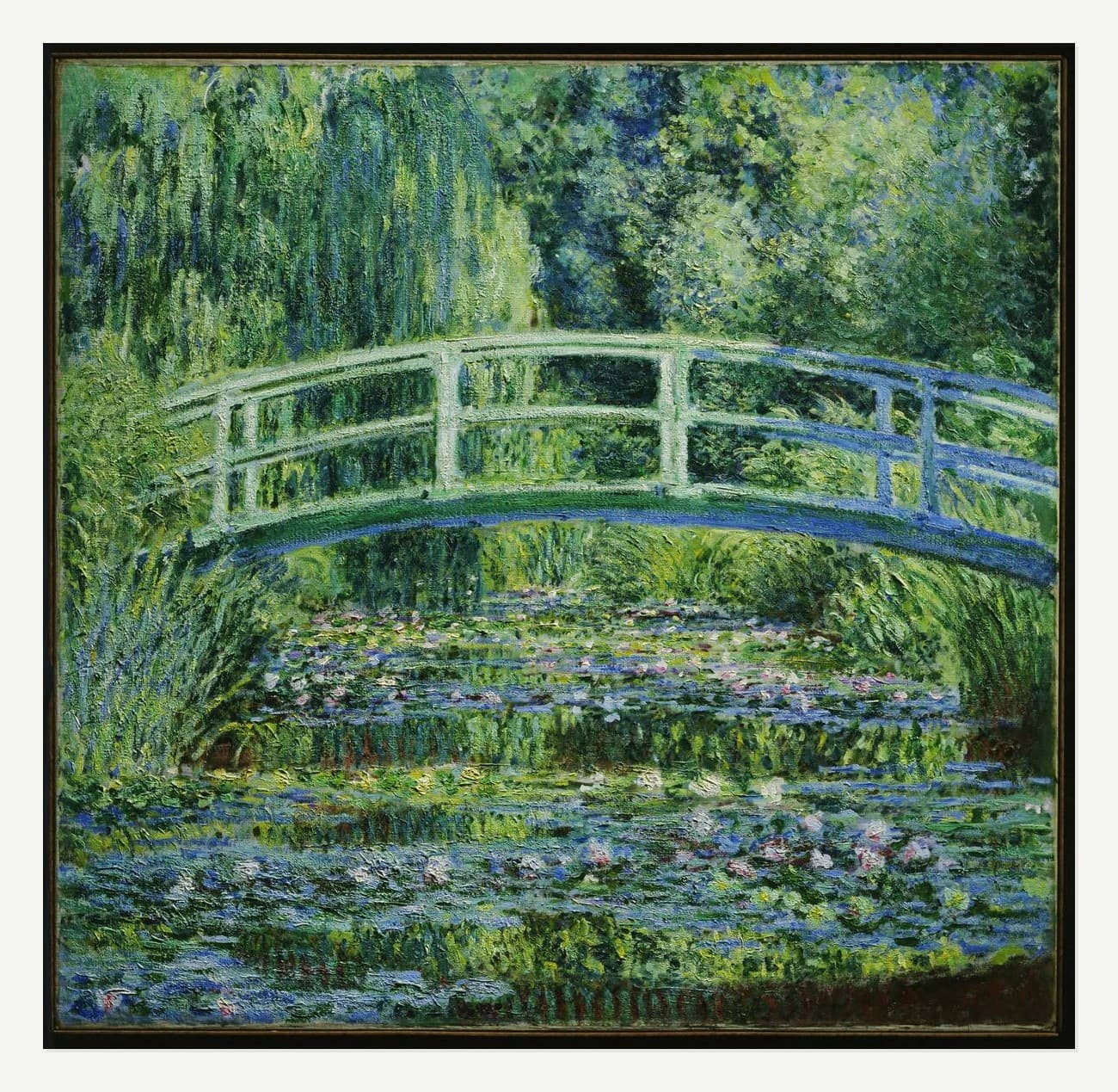 Water Lilies and Japanese Bridge